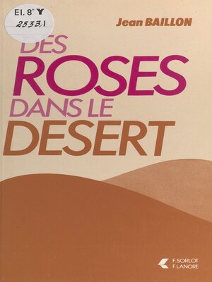 cover image of Des roses dans le désert